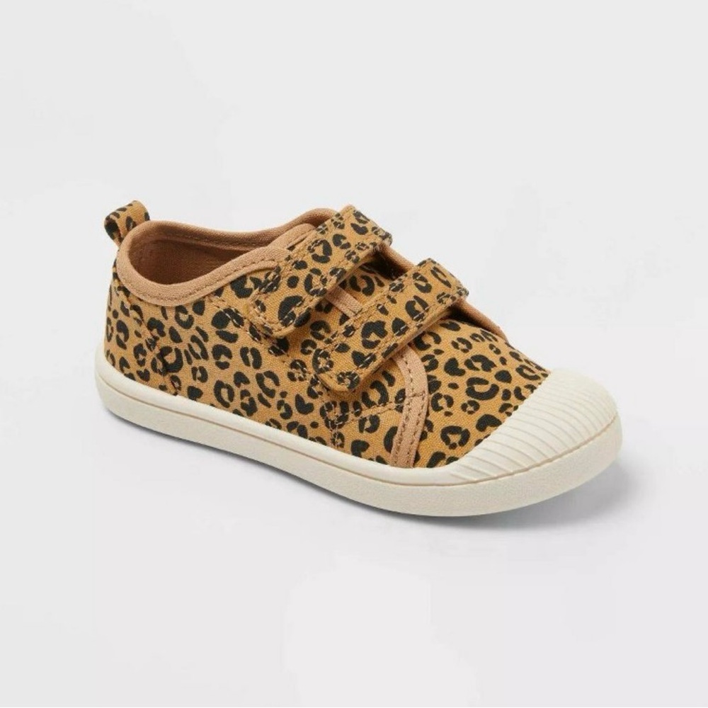 Cat & Jack Toddler Parker Sneaker Canvas Leopard Machine Wash 5 C